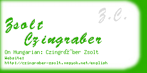 zsolt czingraber business card